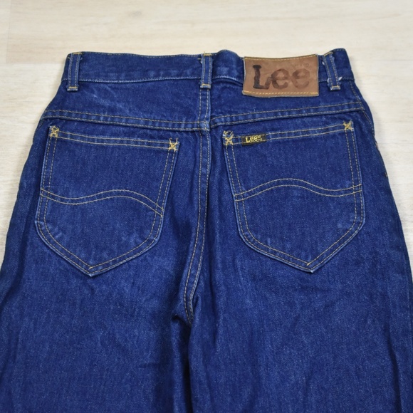 SOLD 70s Lee Riders Jeans Womens Western Cowgirl Stamped Rivets VTG USA - Picture 4 of 8